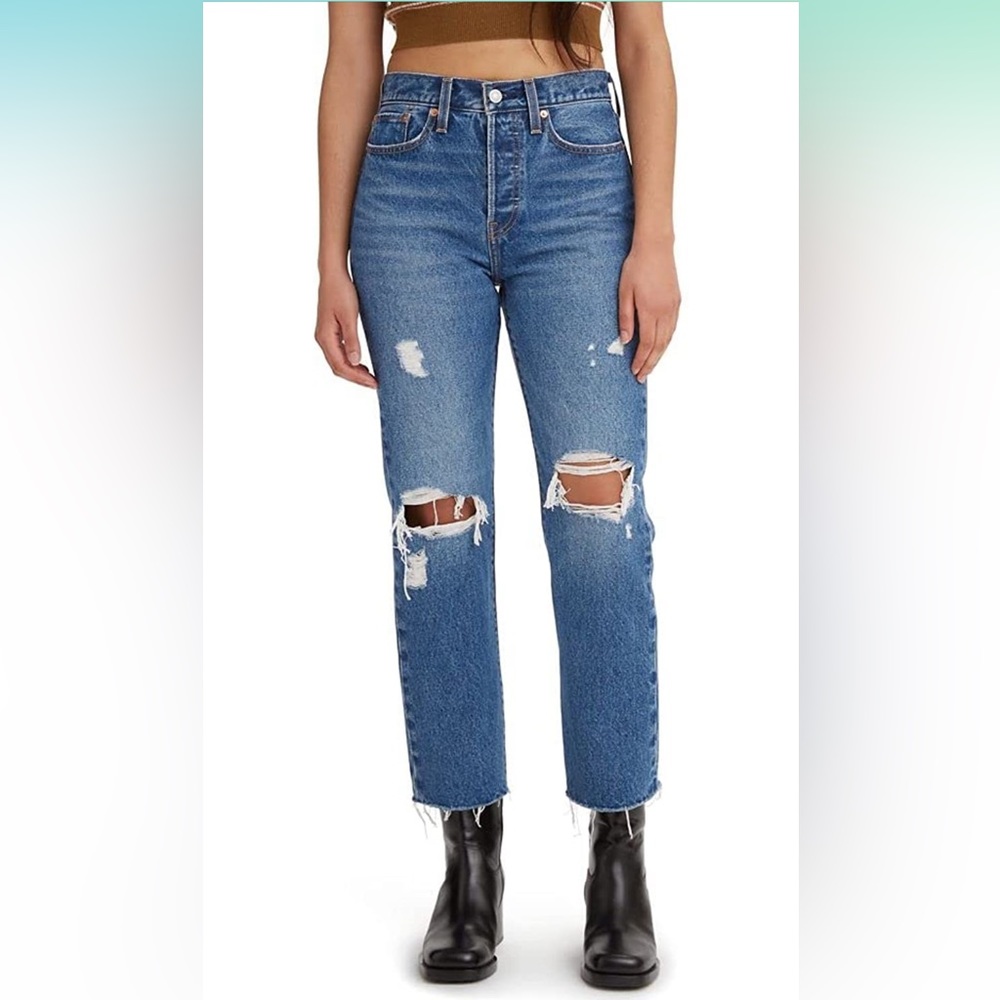 Levi’s high rise wedgie straight jeans